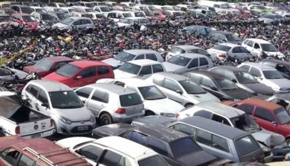 Veículos apreendidos serão vendidos em leilão virtual na&nbsp;capital