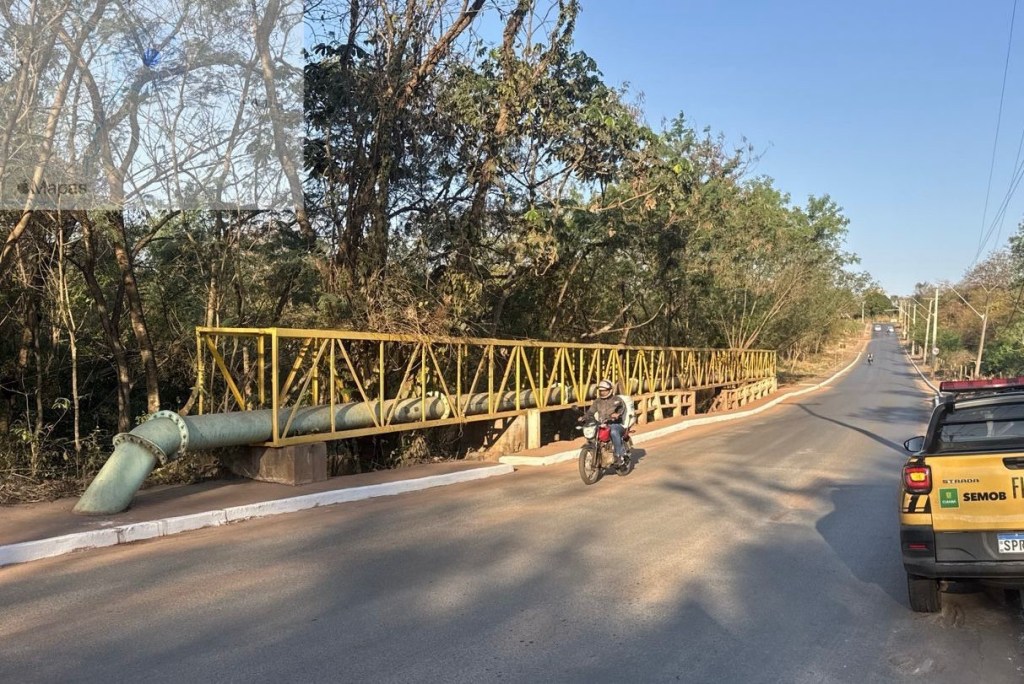 Ponte sobre o Córrego Moinho é interditada em Cuiabá após laudo apontar risco&nbsp;estrutural