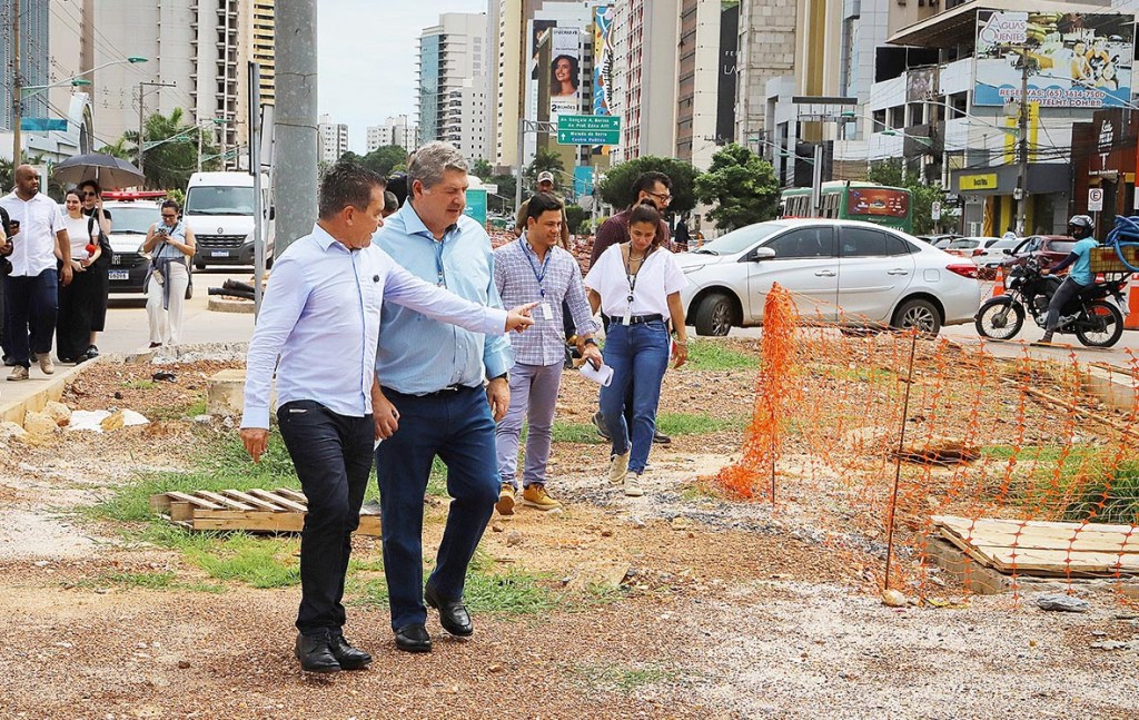 Presidente do TCE, Sérgio Ricardo, acompanha obras do BRT em&nbsp;Cuiabá