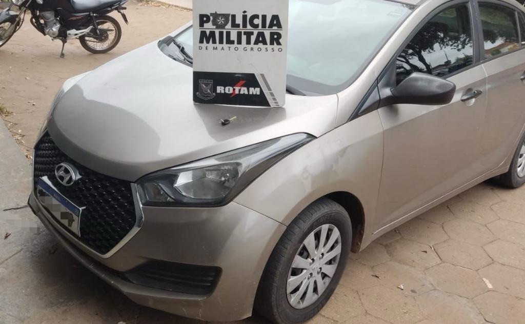 ROTAM prende suspeito em MT por roubo a motorista de aplicativo e recupera&nbsp;veículo